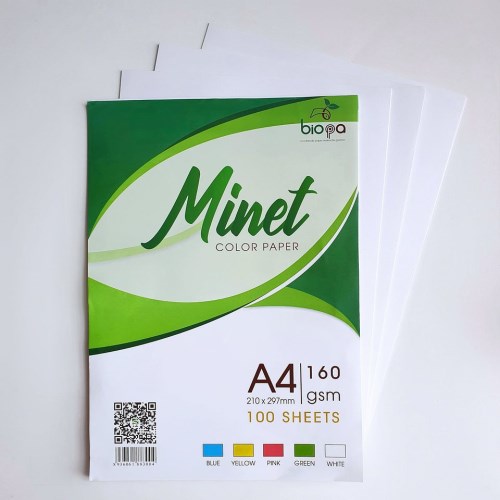 Giấy bìa màu Minet A4 - Giấy Biopa - Công Ty Cổ Phần Công Nghệ Giấy Biopa